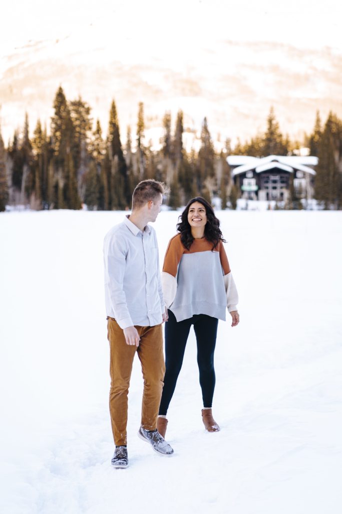 Silver Lake at Brighton Resort during the winter