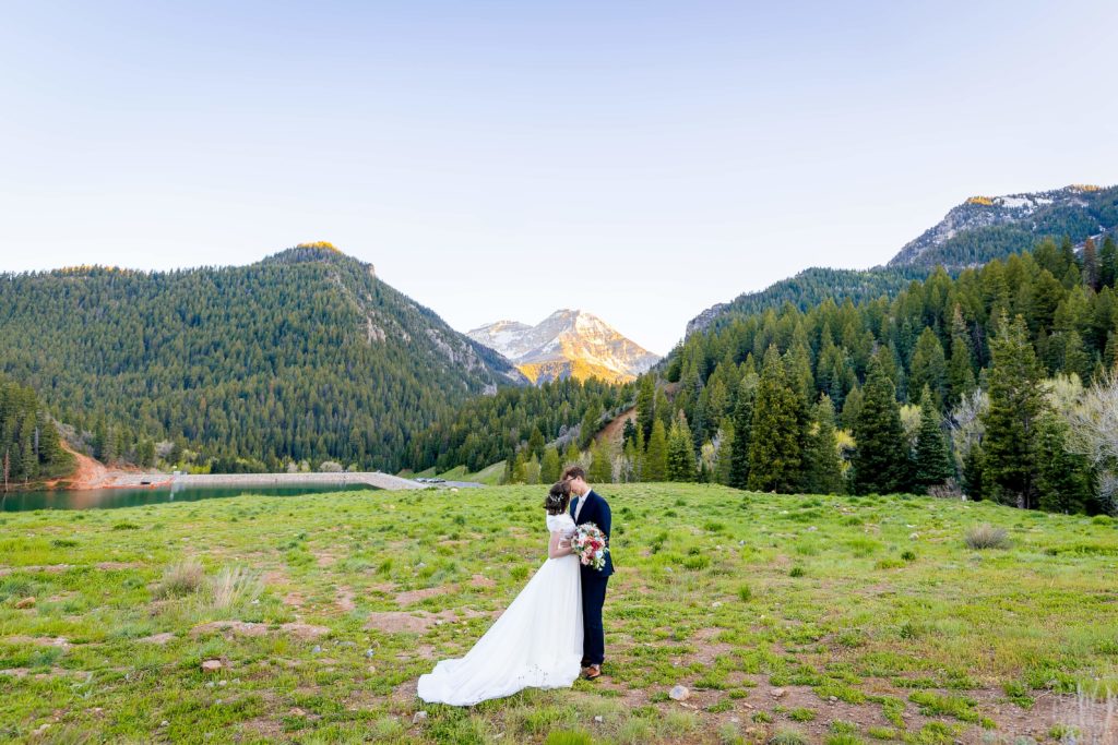 Tibble Fork Reservoir at sunset