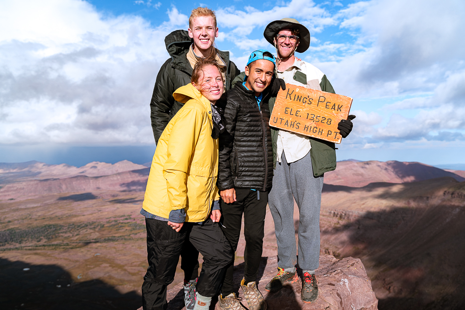 Friends summit Utah's highest elevation point King's Peak